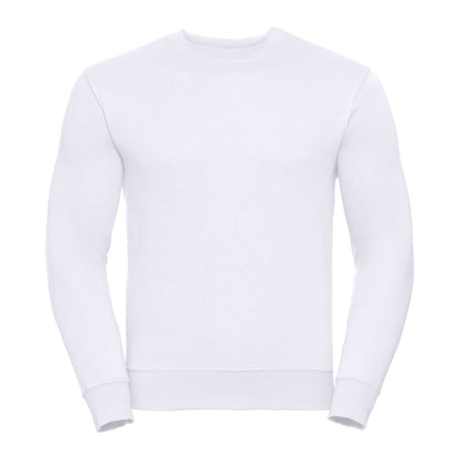 French Navy - Side - Russell Workwear Mens Crew Neck Set In Sweatshirt Top