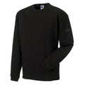 Black - Back - Russell Workwear Mens Crew Neck Set In Sweatshirt Top