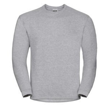 Light Oxford - Front - Russell Workwear Mens Crew Neck Set In Sweatshirt Top