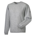 Light Oxford - Back - Russell Workwear Mens Crew Neck Set In Sweatshirt Top