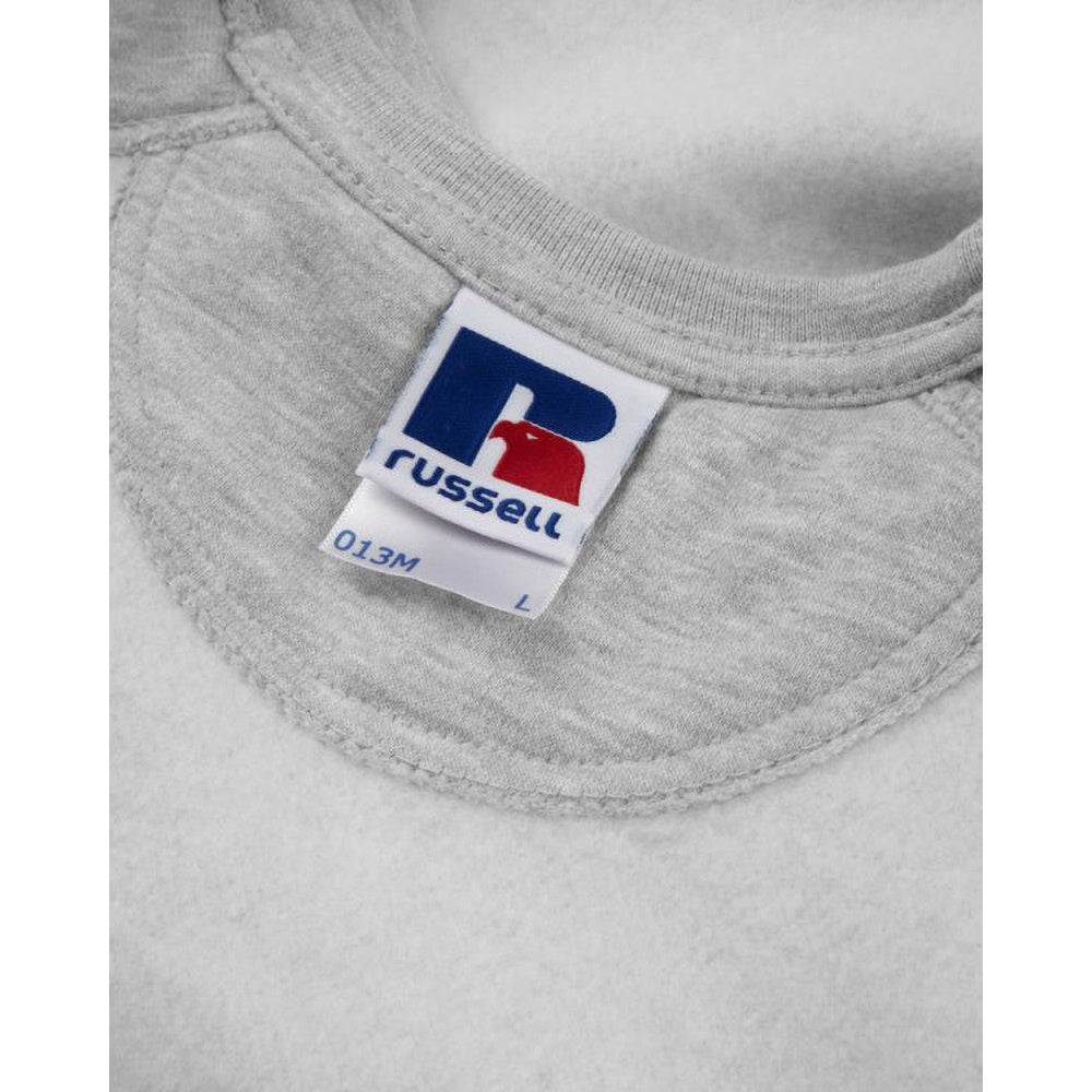 Light Oxford - Side - Russell Workwear Mens Crew Neck Set In Sweatshirt Top