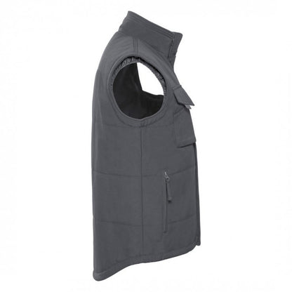 Convoy Grey - Back - Russell Mens Workwear Gilet Jacket