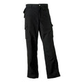 Black - Side - Russell Work Wear Heavy Duty Trousers - Pants(Regular)