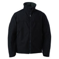 Black - Front - Russell Workwear Mens Softshell Breathable  Waterproof Membrane Jacket