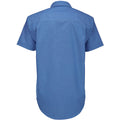 Blue Chip - Back - B&C Mens Oxford Short Sleeve Shirt - Mens Shirts