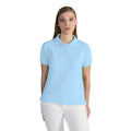 Sky Blue - Back - SG Ladies Cotton Short Sleeve Polo Shirt