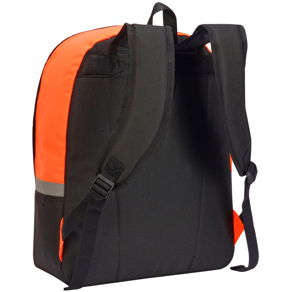 Hi Vis Orange - Side - Shugon Gatwick Hi-Vis Backpack (18 Litres)