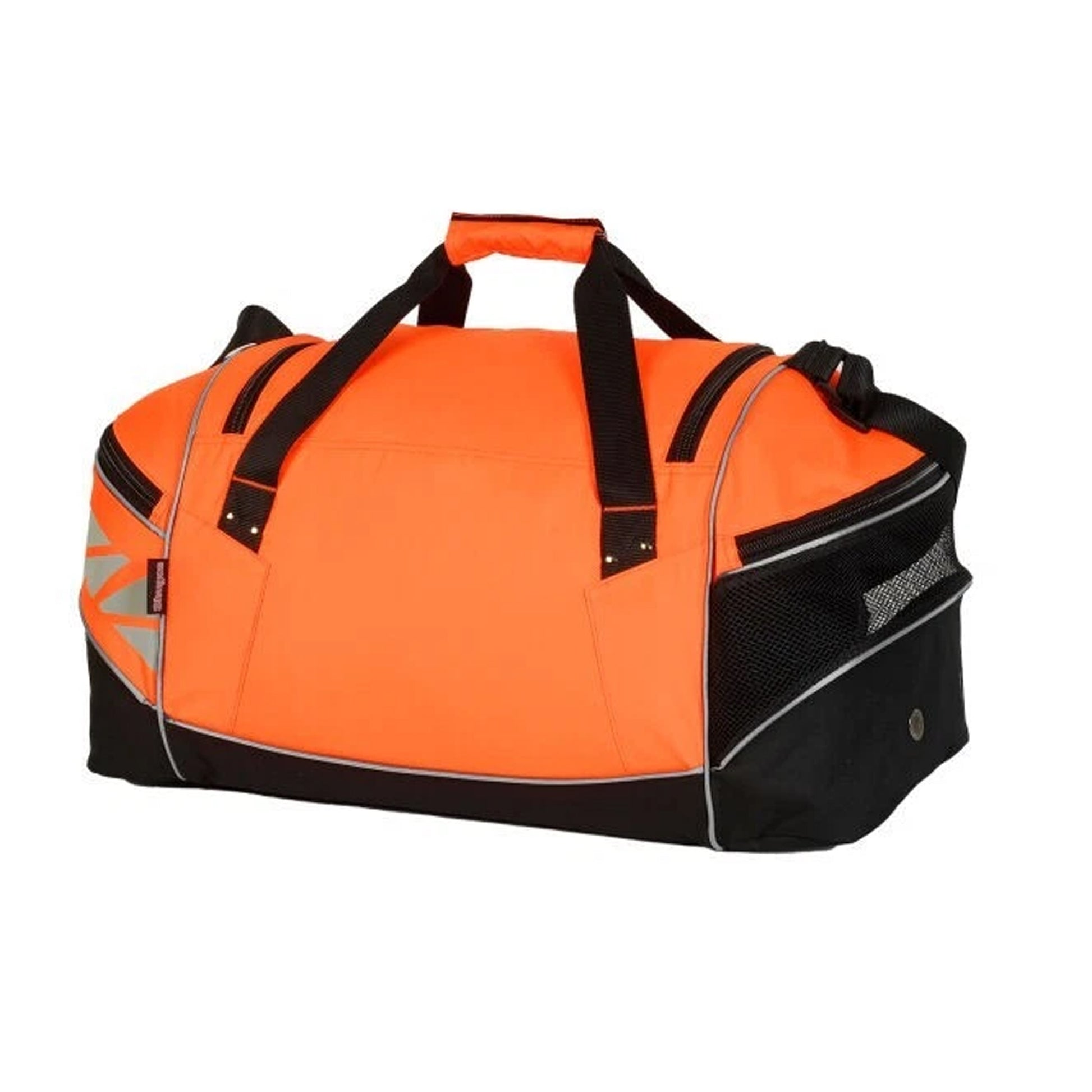 Hi Vis Orange-Black - Back - Shugon Daytona Universal Holdall Duffle Bag (50 Litres)