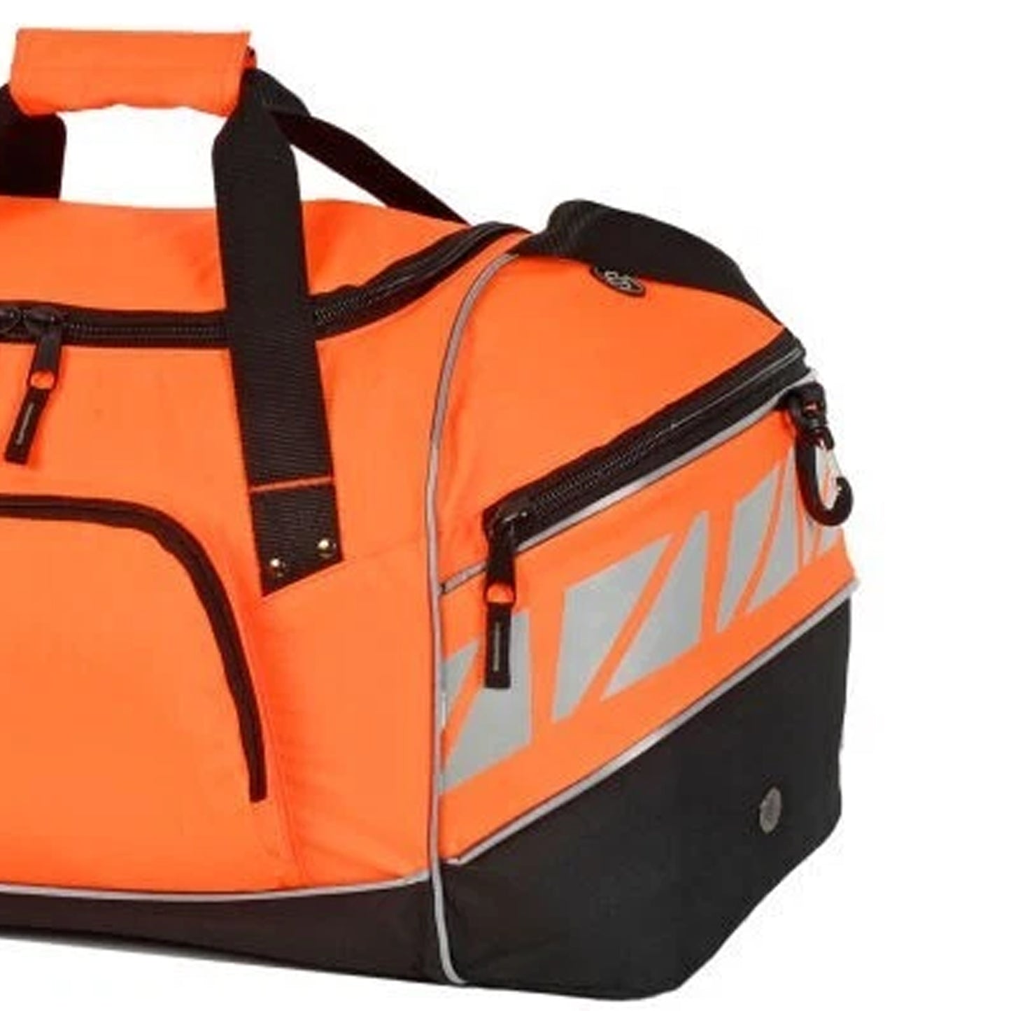 Hi Vis Orange-Black - Pack Shot - Shugon Daytona Universal Holdall Duffle Bag (50 Litres)