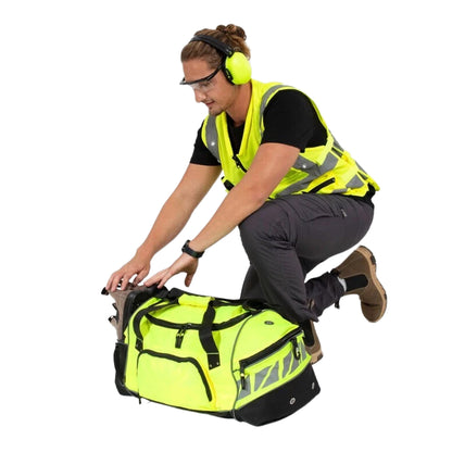 Hi Vis Yellow-Black - Lifestyle - Shugon Daytona Universal Holdall Duffle Bag (50 Litres)