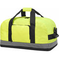 Hi-Vis Yellow - Back - Shugon Seattle Workwear Hi-Vis Holdall - Duffle Bag - 50 Litres
