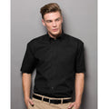 Black - Back - B&C Mens Smart Short Sleeve Shirt - Mens Shirts