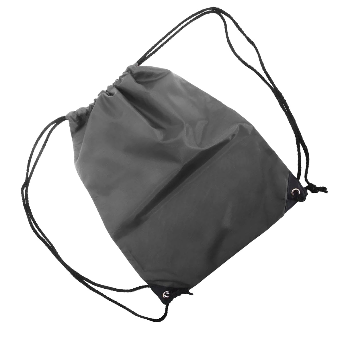 Dark Grey - Back - Shugon Stafford Plain Drawstring Tote Bag - 13 Litres