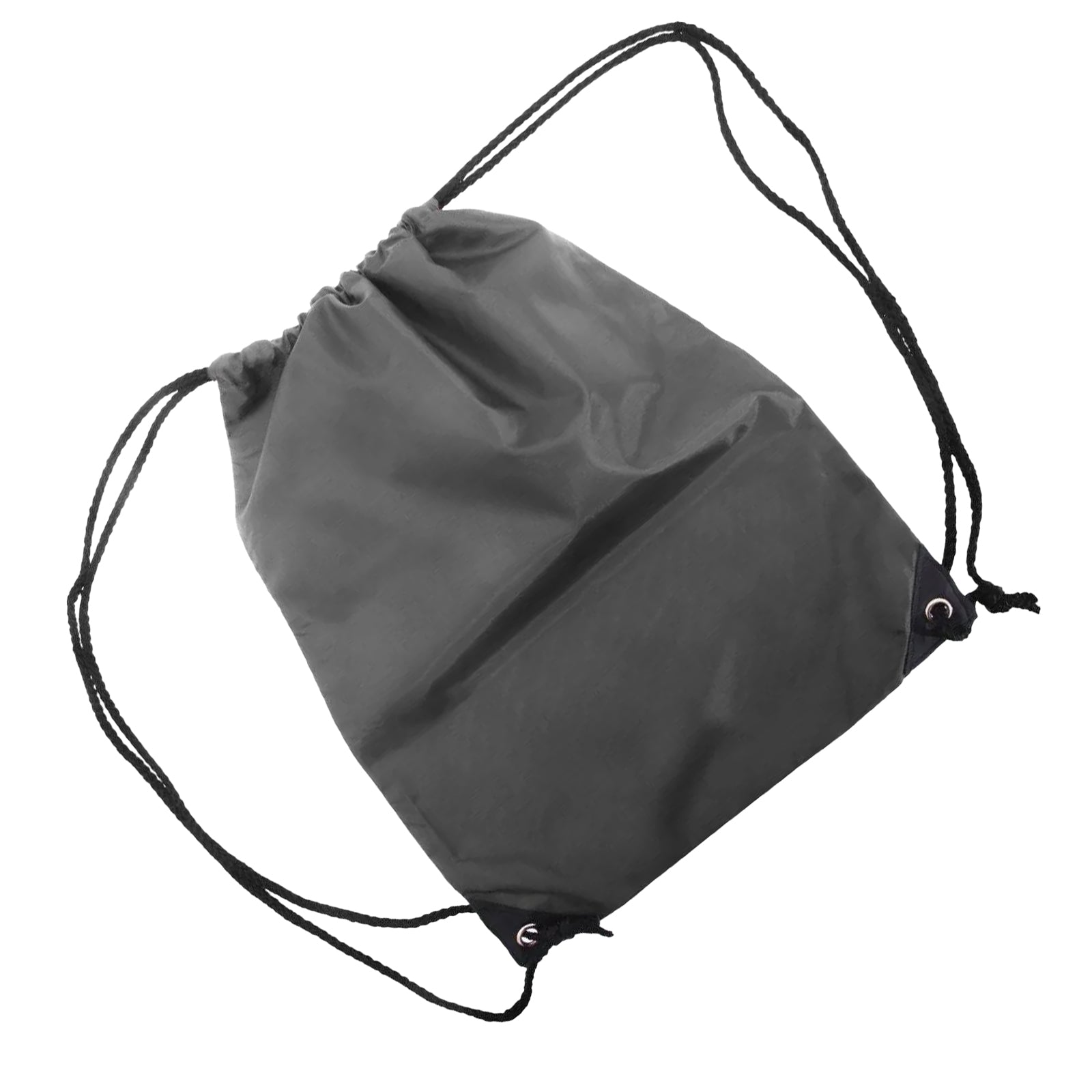 Dark Grey - Back - Shugon Stafford Plain Drawstring Tote Bag - 13 Litres