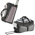 Grey-Black - Side - Shugon Detroit Trolley Holdall Duffle Bag (75 Litres)