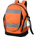 Hi Vis Orange - Back - Shugon Hi-Vis Rucksack - Backpack - 23 Litres