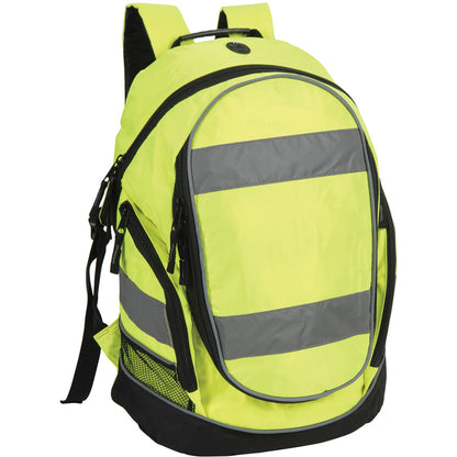 Hi-Vis Yellow - Front - Shugon Hi-Vis Rucksack - Backpack - 23 Litres