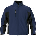 Navy-Black - Front - Stormtech Mens Bonded Teflon® DWR Wind-Water Repellent Jacket