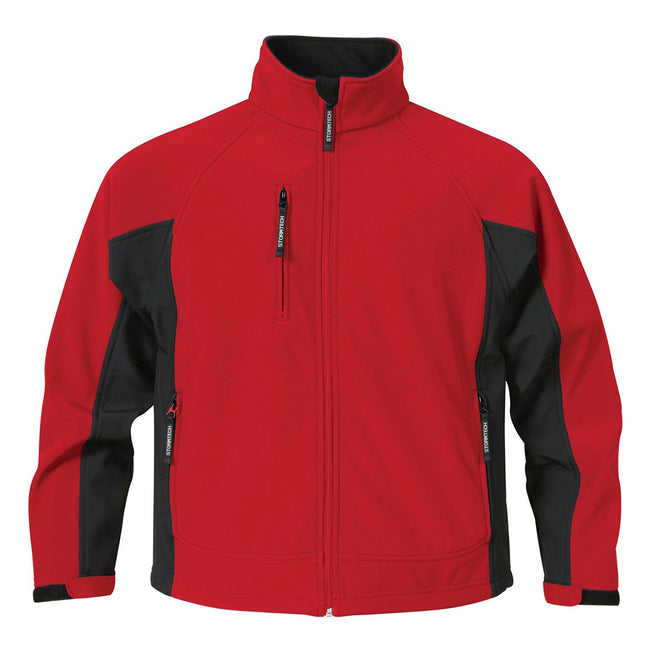 Stadium Red-Black - Front - Stormtech Mens Bonded Teflon® DWR Wind-Water Repellent Jacket