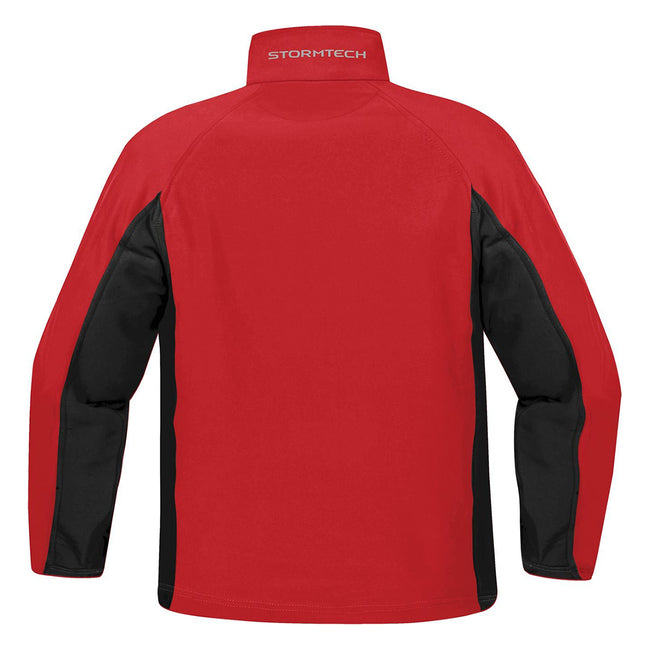 Stadium Red-Black - Back - Stormtech Mens Bonded Teflon® DWR Wind-Water Repellent Jacket