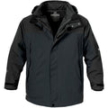 Black-Black - Side - Stormtech Mens Fusion 5 In 1 System Parka Hooded Waterproof Breathable Jacket