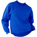 Royal - Back - UCC 50-50 Unisex Plain Set-In Sweatshirt Top