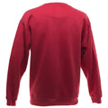 Red - Back - UCC 50-50 Mens Heavyweight Plain Set-In Sweatshirt Top
