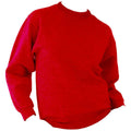 Red - Side - UCC 50-50 Mens Heavyweight Plain Set-In Sweatshirt Top