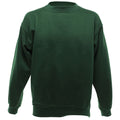 Bottle Green - Front - UCC 50-50 Mens Heavyweight Plain Set-In Sweatshirt Top