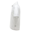 White - Lifestyle - UCC 50-50 Mens Plain Pique Short Sleeve Polo Shirt