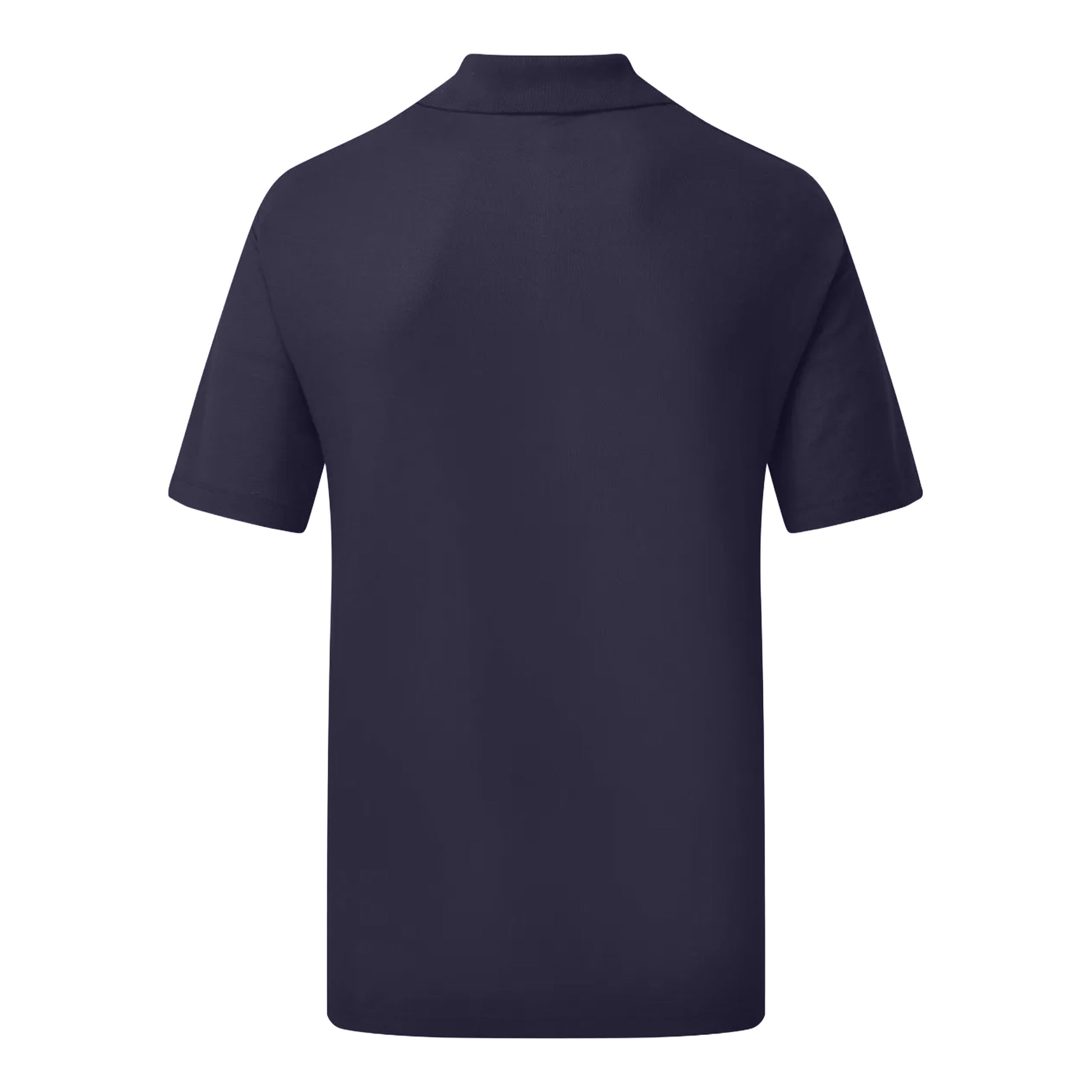 Navy Blue - Back - UCC 50-50 Mens Plain Pique Short Sleeve Polo Shirt