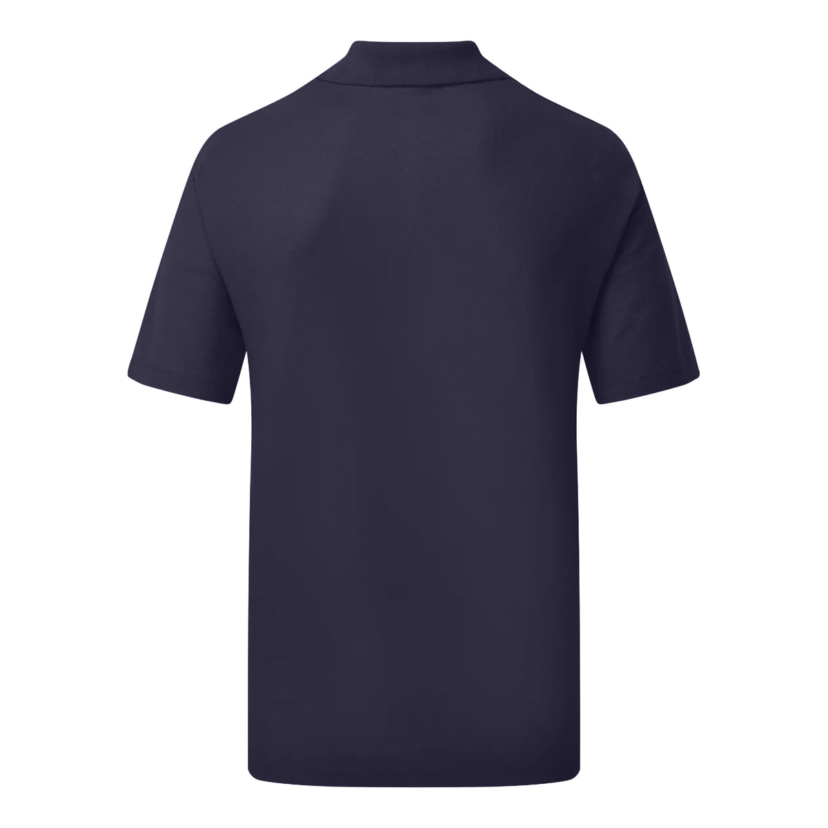 Navy Blue - Back - UCC 50-50 Mens Plain Pique Short Sleeve Polo Shirt
