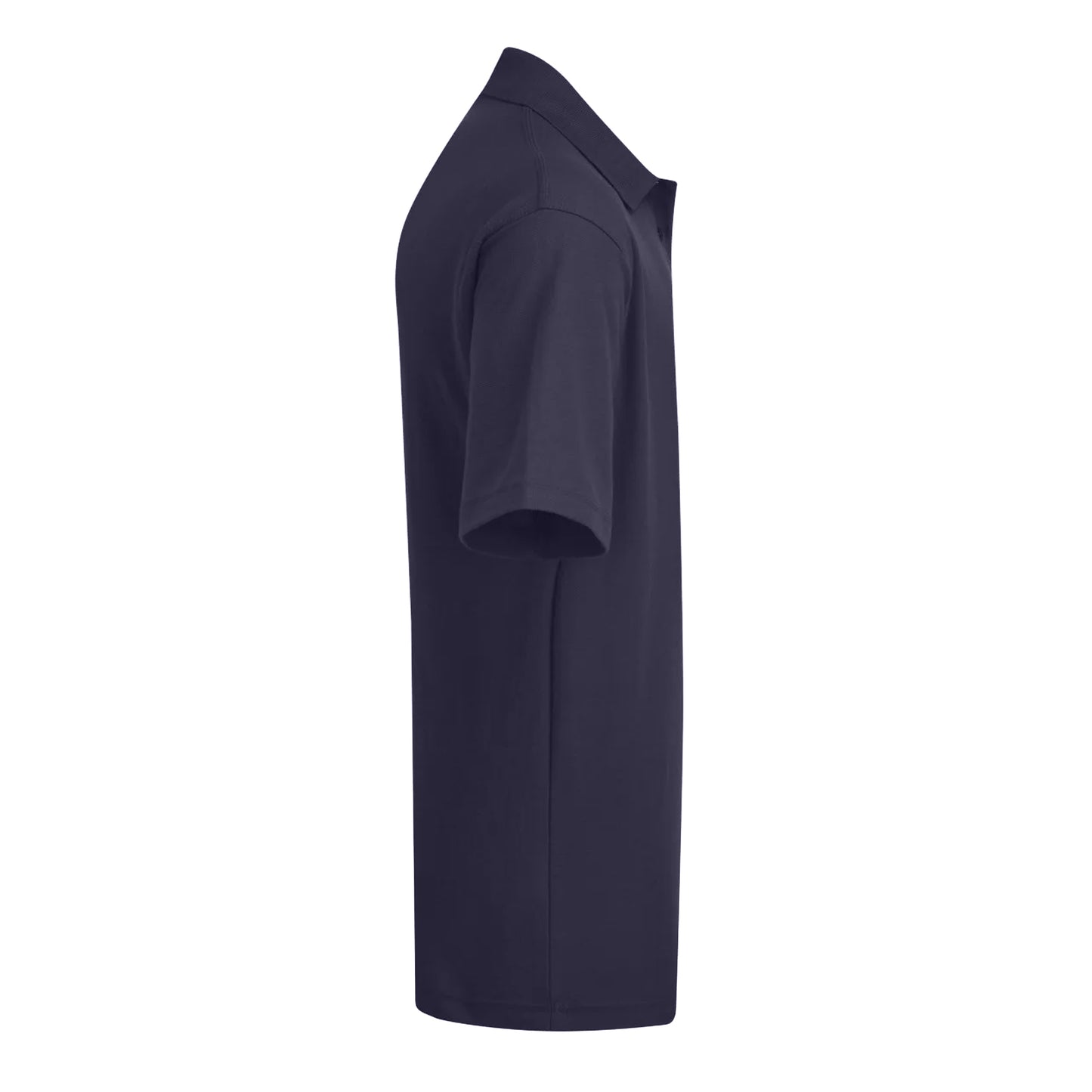 Navy Blue - Side - UCC 50-50 Mens Plain Pique Short Sleeve Polo Shirt