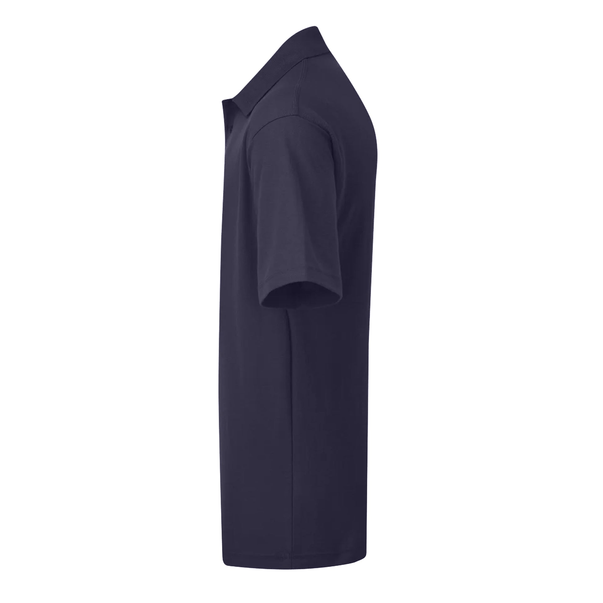 Navy Blue - Lifestyle - UCC 50-50 Mens Plain Pique Short Sleeve Polo Shirt