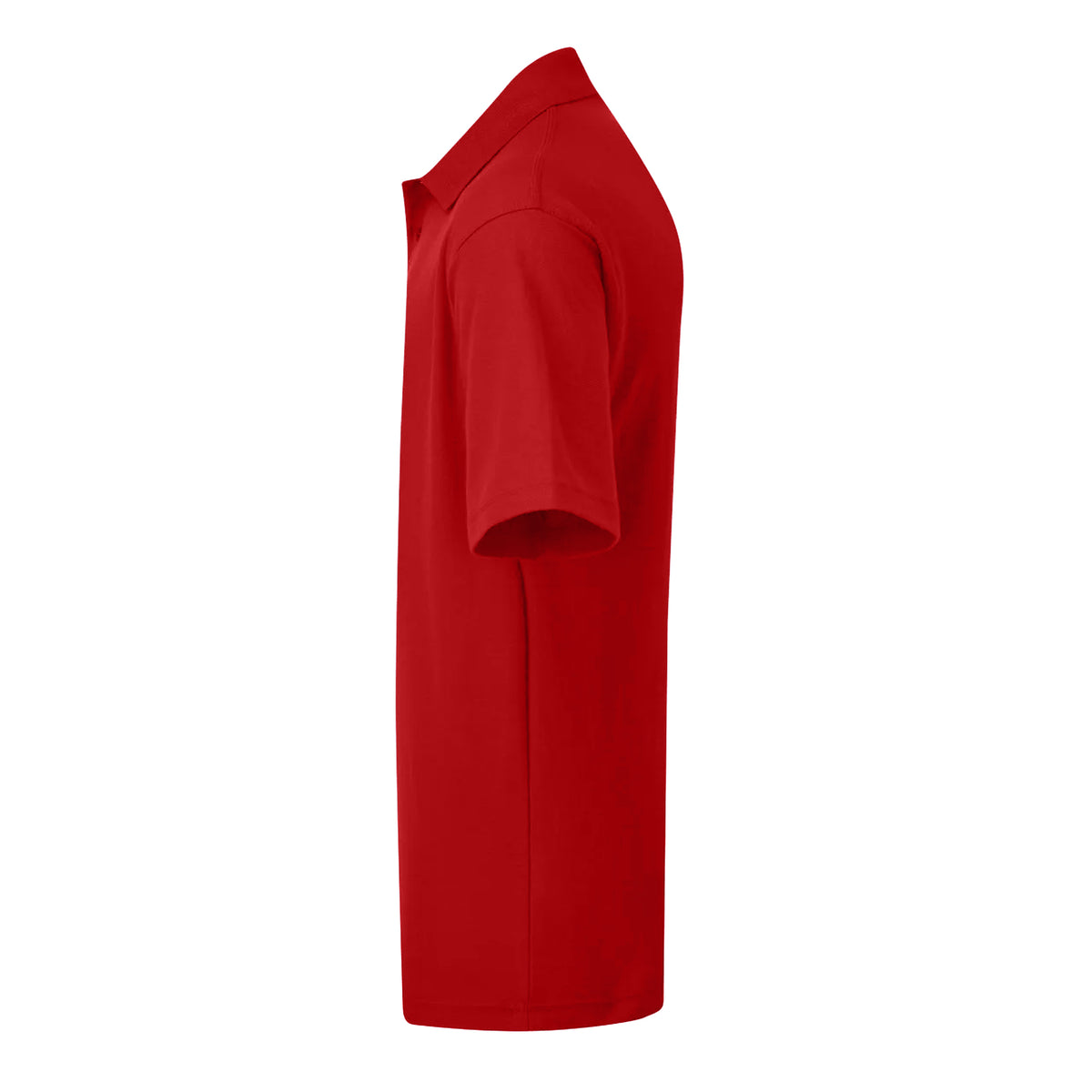 Red - Lifestyle - UCC 50-50 Mens Plain Pique Short Sleeve Polo Shirt