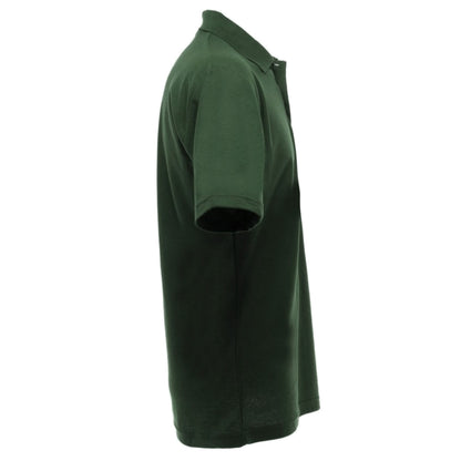 Bottle Green - Back - UCC 50-50 Mens Plain Pique Short Sleeve Polo Shirt