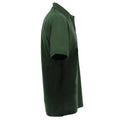 Bottle Green - Back - UCC 50-50 Mens Plain Pique Short Sleeve Polo Shirt