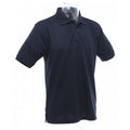 Navy Blue - Back - UCC 50-50 Mens Heavyweight Plain Pique Short Sleeve Polo Shirt
