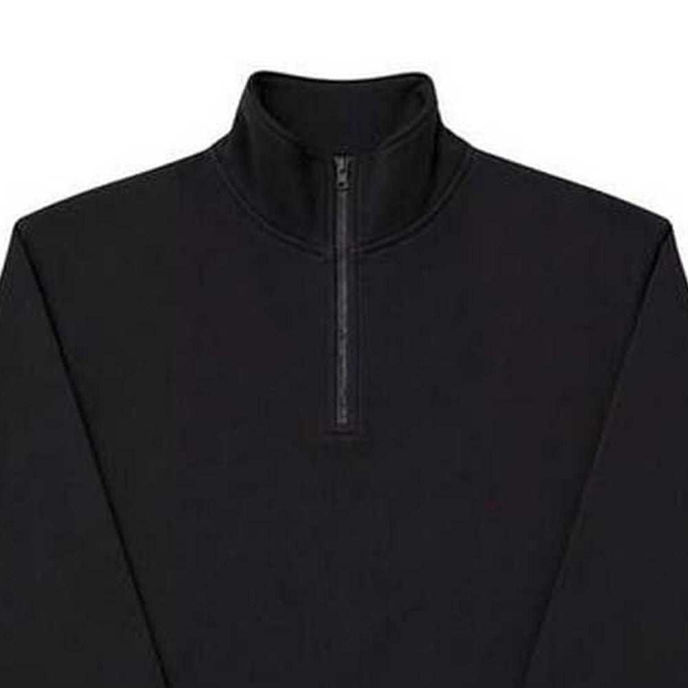 Black - Side - UCC Unisex Everyday 1-4 Zip Sweatshirt