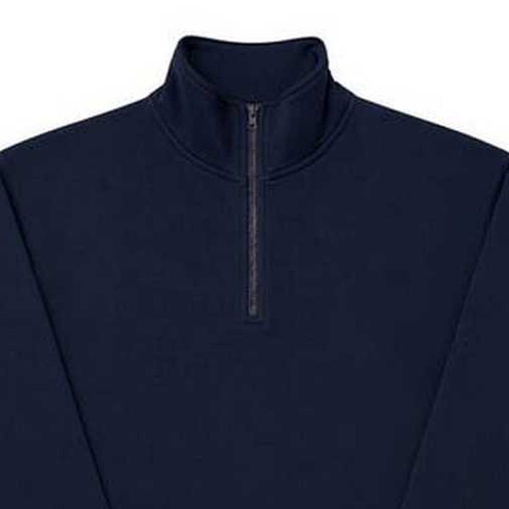 Navy Blue - Side - UCC Unisex Everyday 1-4 Zip Sweatshirt