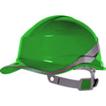 Green - Front - Venitex Hi-Vis Baseball PPE Safety Helmet
