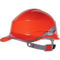Red - Front - Venitex Hi-Vis Baseball PPE Safety Helmet