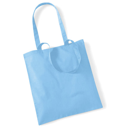 Sky Blue - Front - Westford Mill Promo Bag For Life - 10 Litres