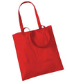 Bright Red - Front - Westford Mill Promo Bag For Life - 10 Litres