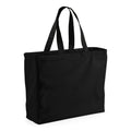 Black - Front - Westford Mill Canvas Classic Shopper Bag - 26 Litres