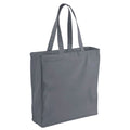 Graphite Grey - Front - Westford Mill Canvas Classic Shopper Bag - 26 Litres