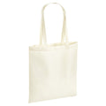 Natural - Front - Westford Mill Canvas Classic Shopper Bag - 26 Litres