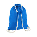 Sapphire Blue - Front - Westford Mill Cotton Gymsac Bag - 12 Litres