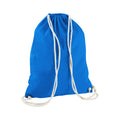 Sapphire Blue - Back - Westford Mill Cotton Gymsac Bag - 12 Litres