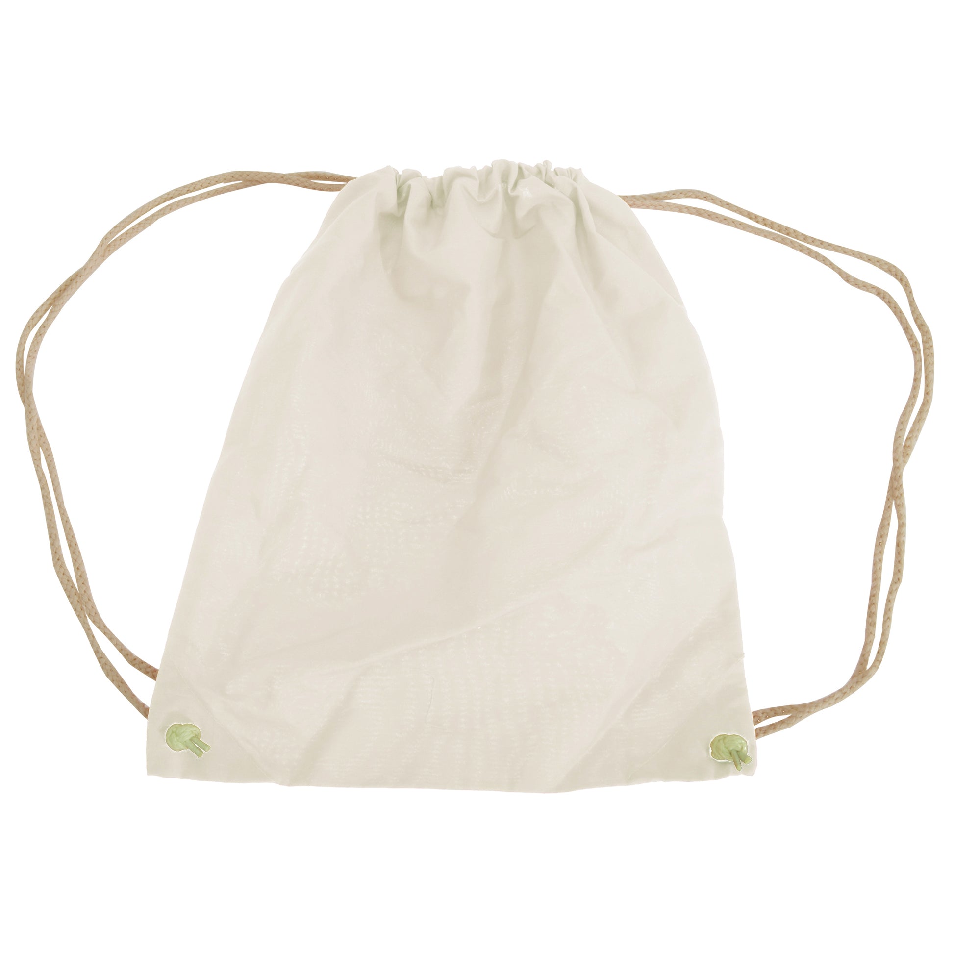 Natural - Front - Westford Mill Cotton Gymsac Bag - 12 Litres